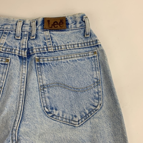 Vintage Lee Light wash denim tapered Jeans Size 7 medium Cotton Retro - Picture 5 of 16